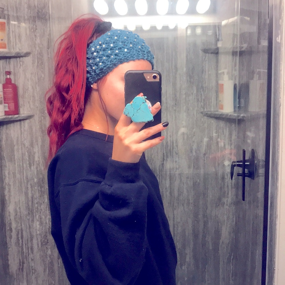 Turquoise Winter Headband/Earmuffs